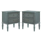 Dietmar 28Tall 2-Drawer end table Set of 2 | HULALA HOME