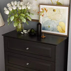 Commode verticale à 5 tiroirs Hitow, Meuble de rangement haut