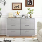 Costway 6 Drawer Storage Cabinet with Metal Legs & Handles Anti-Toppling Devices