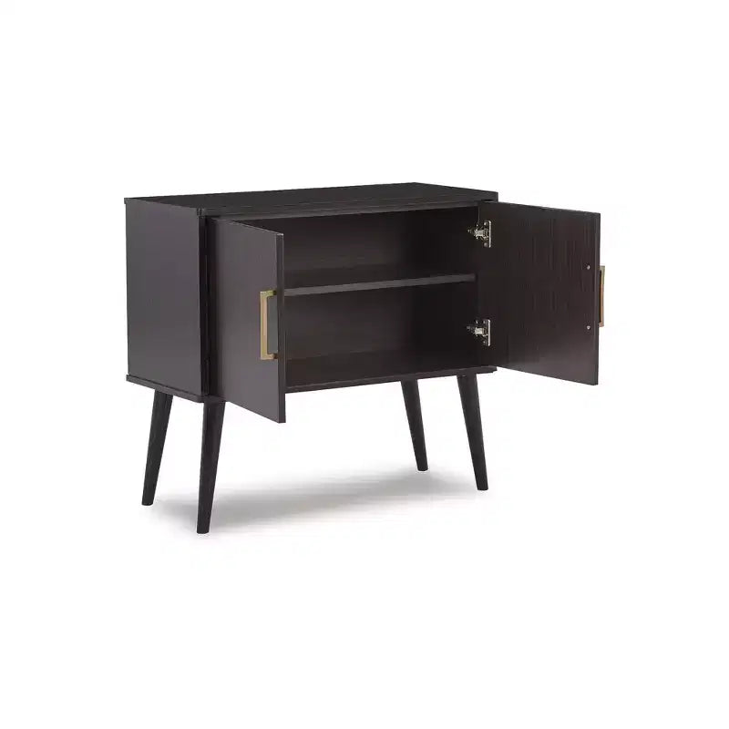 Signature Design by Ashley Contemporary Orinfield Accent Cabinet Dark Brown