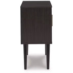 Signature Design by Ashley Contemporary Orinfield Accent Cabinet Dark Brown