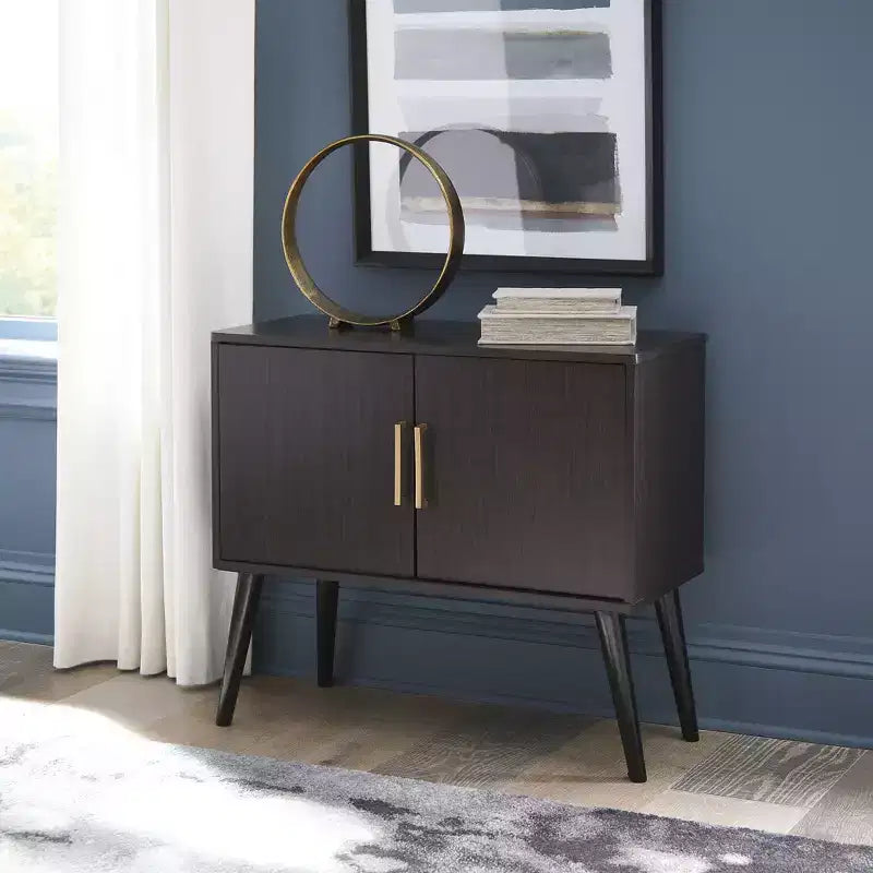 Signature Design by Ashley Contemporary Orinfield Accent Cabinet Dark Brown