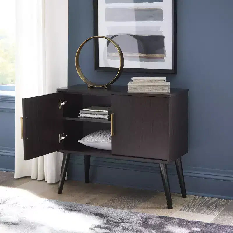 Signature Design by Ashley Contemporary Orinfield Accent Cabinet Dark Brown