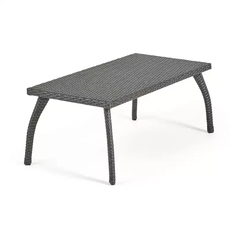 GDFStudio Hilary Outdoor Wicker 8 Seater Chat Set with Cushions