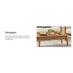 Christopher Knight Home Brooklyn Outdoor 4 Piece Acacia Wood Chat Set with Cushions