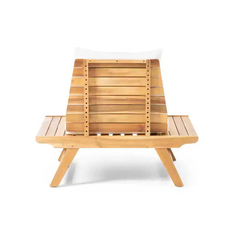 Christopher Knight Home Sedona Outdoor Acacia Wood 3 Piece Chat Set with Cushions