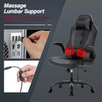 BestMassage Gaming Chair Computer Desk Chair with Lumbar Support Upholstery and Rolling Swivel Chair Base for PC Gaming and Executive Use