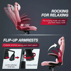 BestMassage Gaming Chair Computer Desk Chair with Lumbar Support Upholstery and Rolling Swivel Chair Base for PC Gaming and Executive Use