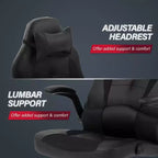 BestMassage Gaming Chair Computer Desk Chair with Lumbar Support Upholstery and Rolling Swivel Chair Base for PC Gaming and Executive Use