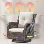 UPTIOT Wicker Outdoor Rocking Chair