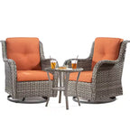 UPTIOT Wicker Outdoor Rocking Chair