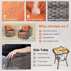 UPTIOT Wicker Outdoor Rocking Chair