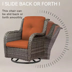 UPTIOT Wicker Outdoor Rocking Chair