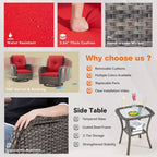 UPTIOT Wicker Outdoor Rocking Chair