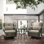 UPTIOT Wicker Outdoor Rocking Chair