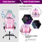 BestMassage Gaming Desk Chair Office Chair Computer Chair with Armrests 360 Swivel Lumbar Support Executive Task Chair for Adults