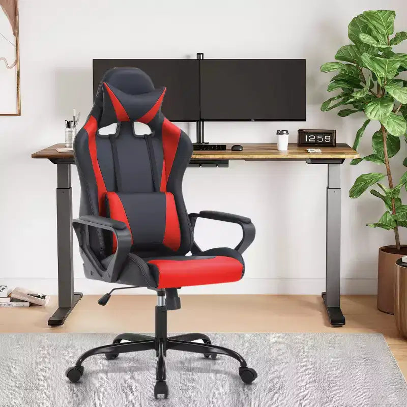 BestMassage Gaming Desk Chair Office Chair Computer Chair with Armrests 360 Swivel Lumbar Support Executive Task Chair for Adults