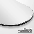 Miroir sur pied en bois à angle droit