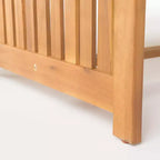 Christopher Knight Home Navan Ensemble de conversation d'extérieur 4 places en bois d'acacia avec coussins résistants à l'eau