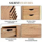 5-Drawer Office File Storage Cabinet, Smart Storage with Adjustable Dividers, Lockable Casters & Smooth Slides