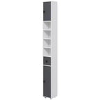 Kleankin Open Shelves Bathroom Storage Cabinet, Door Cabinets, Toilet Paper Cabinet