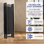 FDW Paravents 4 Panneaux 1,7 m Paravent Pliant Autonome Cloison de Séparation Intimité avec Tissu et Cadre Métallique pour Bureau à Domicile Chambre
