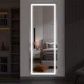 Stand-Alone LED Mirror: Full-Length, Frameless, Aluminum, 160x40x2cm