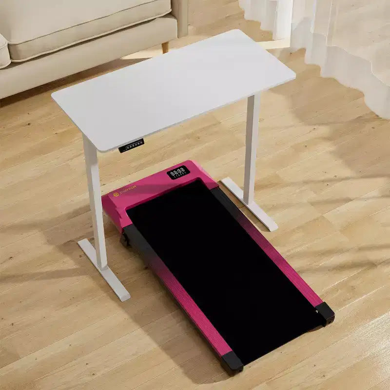 DeerRun Q2 Limited 7% Incline Under-Desk Walking Pad, Compact Under Desk Treadmill for Home & Office