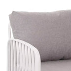 Christopher Knight Home Leah 4 Seater Outdoor Plastic and Glass Conversation Sets with Cushions