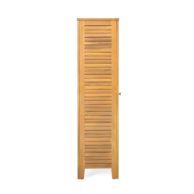 GDFStudio Grella Acacia Wood Storage Cabinet with 3 Shelves, Teak