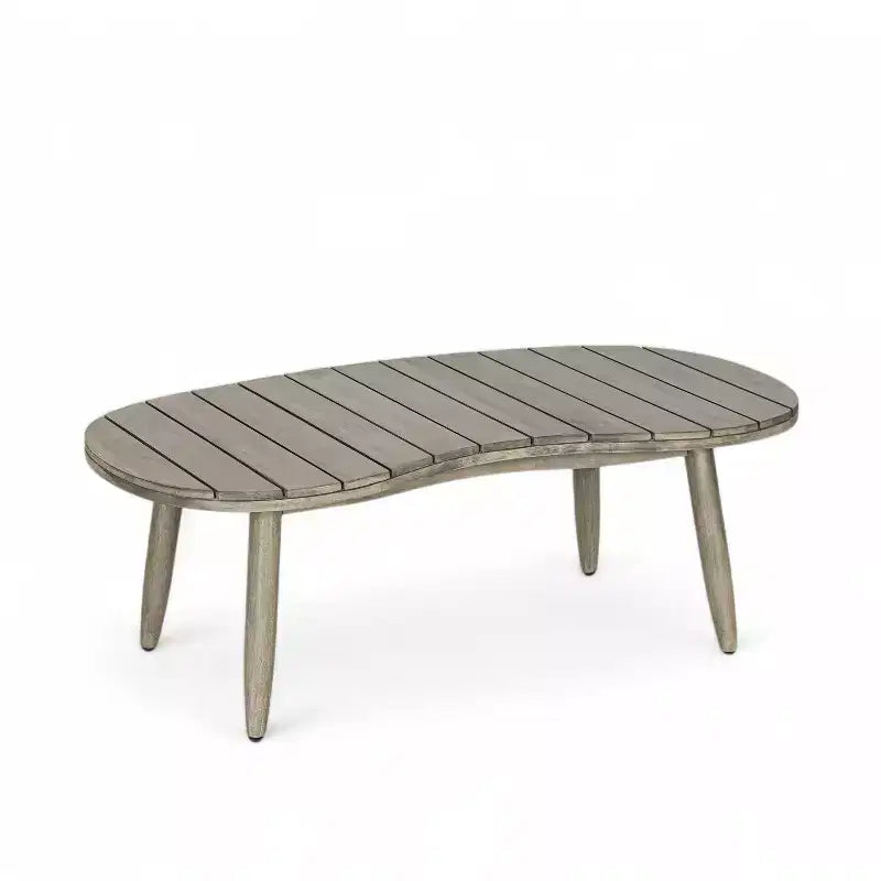 Christopher Knight Home Abell 4 Pieces Outdoor Woven Rope Acacia Wood Upholstered Seating Set