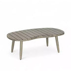 Christopher Knight Home Abell 4 Pieces Outdoor Woven Rope Acacia Wood Upholstered Seating Set