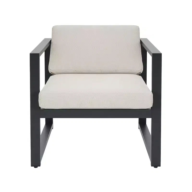 Christopher Knight Home Thorne Outdoor Modern Aluminum 4 Seater Chat Set