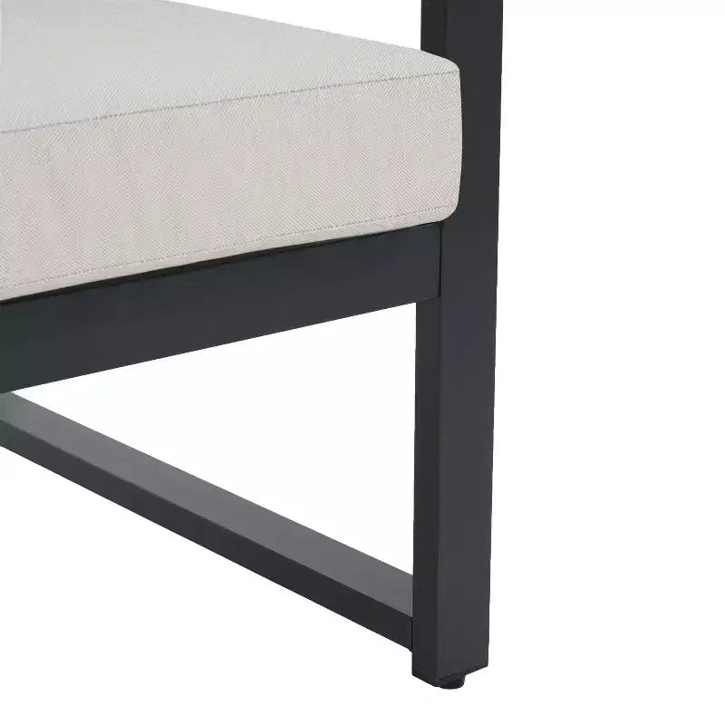 Christopher Knight Home Thorne Outdoor Modern Aluminum 4 Seater Chat Set