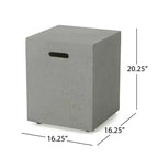 GDFStudio Lucerne Outdoor Wicker 4 Seater Chat Set with Fire Pit