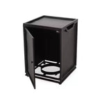 Christopher Knight Home Breakwater Outdoor Acacia Wood and Wicker 4 Seater Chat Set with 50,000BTU Fire Pit