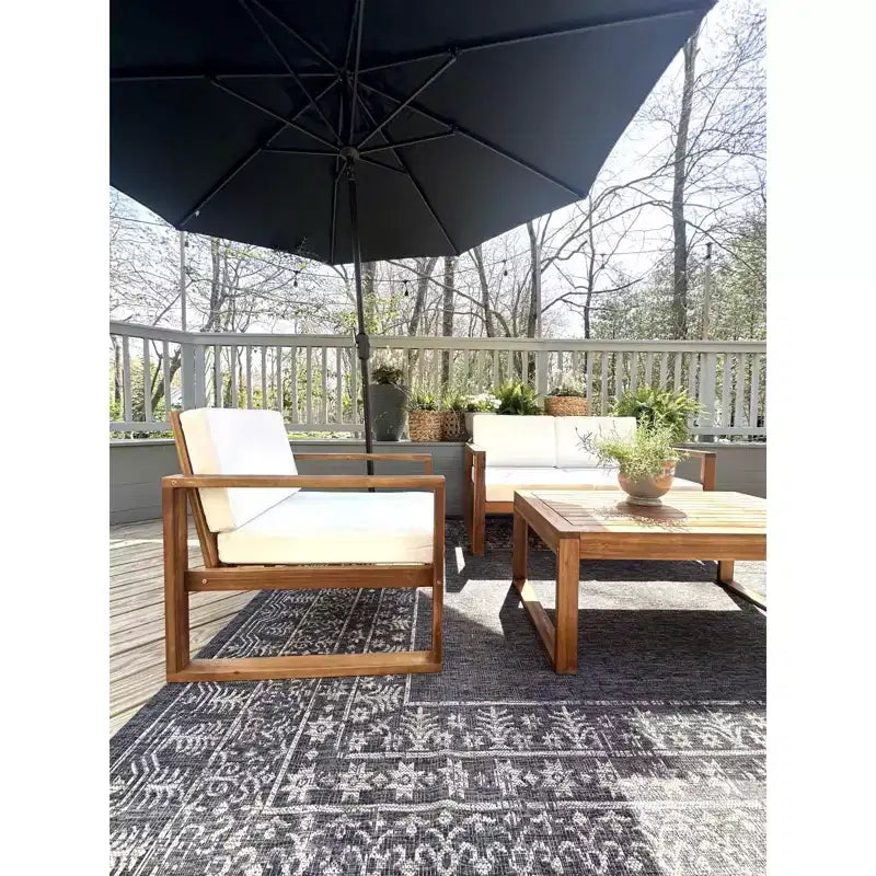 Emiko 4 Piece Living Set - Indoor/Outdoor - PAT7312 - Safavieh