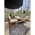 Emiko 4 Piece Living Set - Indoor/Outdoor - PAT7312 - Safavieh