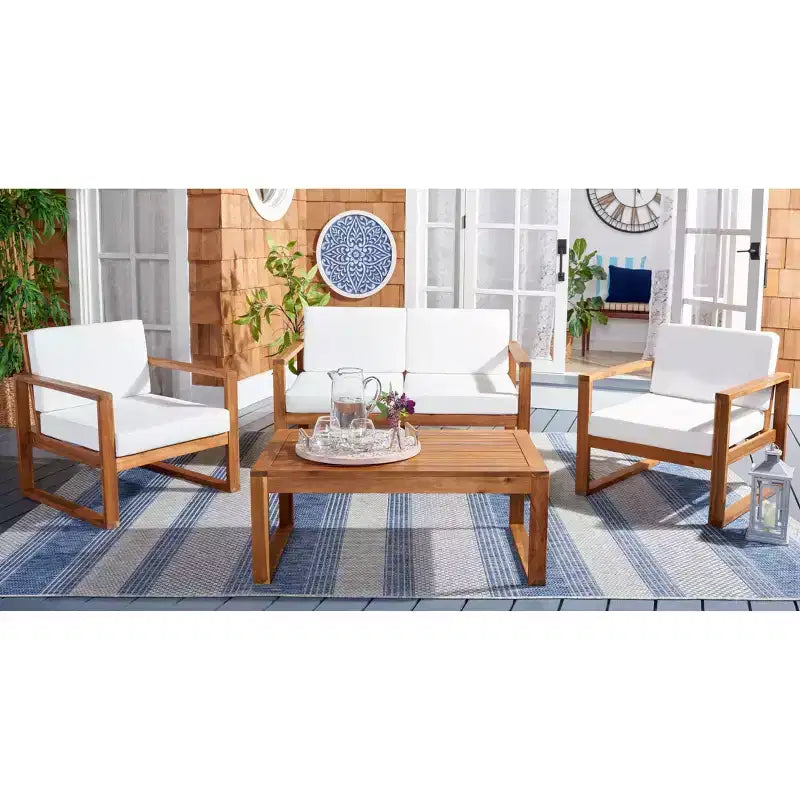 Emiko 4 Piece Living Set - Indoor/Outdoor - PAT7312 - Safavieh