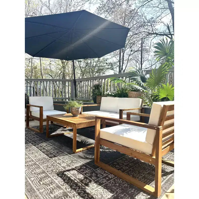 Emiko 4 Piece Living Set - Indoor/Outdoor - PAT7312 - Safavieh