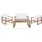 Emiko 4 Piece Living Set - Indoor/Outdoor - PAT7312 - Safavieh