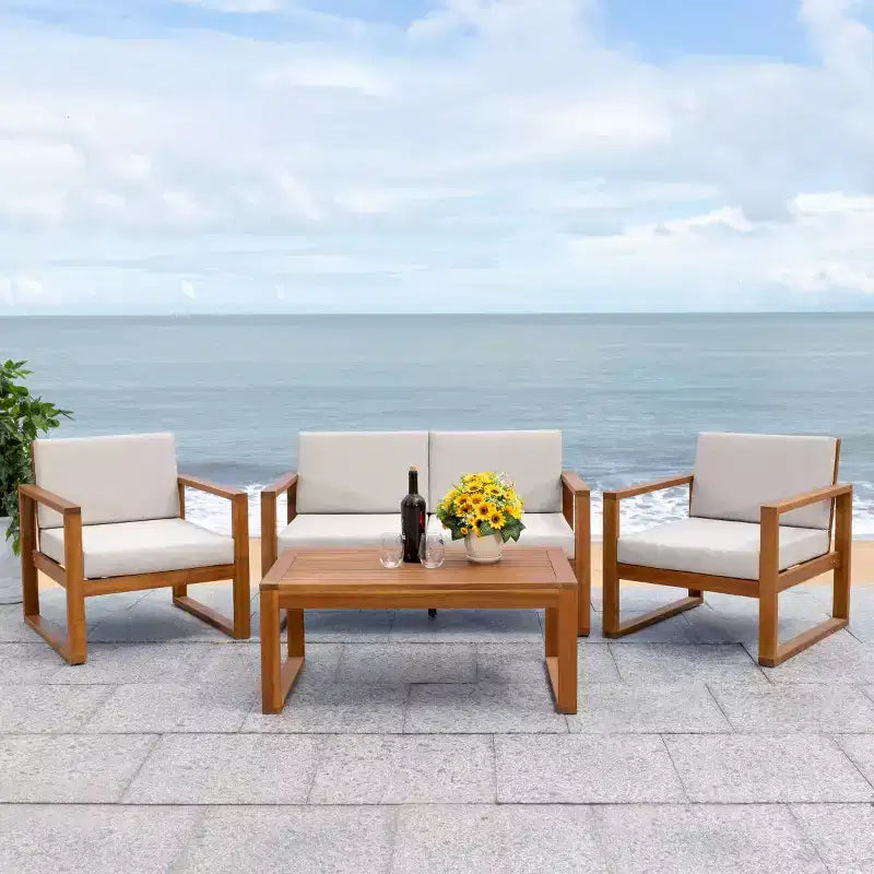 Emiko 4 Piece Living Set - Indoor/Outdoor - PAT7312 - Safavieh