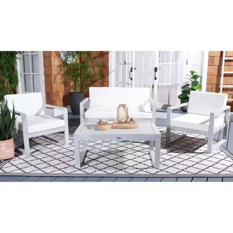 Emiko 4 Piece Living Set - Indoor/Outdoor - PAT7312 - Safavieh