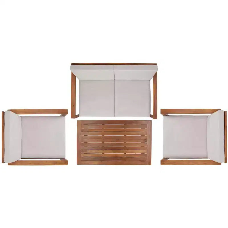 Emiko 4 Piece Living Set - Indoor/Outdoor - PAT7312 - Safavieh