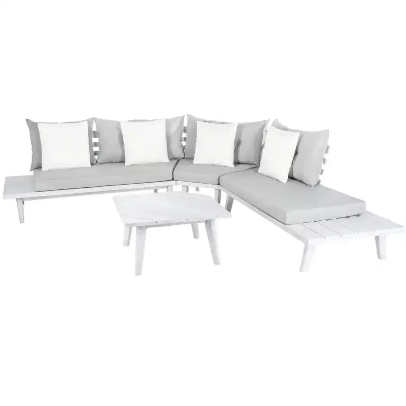 Lansen 4 Piece Corner Living Set - Indoor/Outdoor - PAT7055 - Safavieh