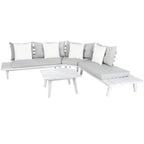 Lansen 4 Piece Corner Living Set - Indoor/Outdoor - PAT7055 - Safavieh