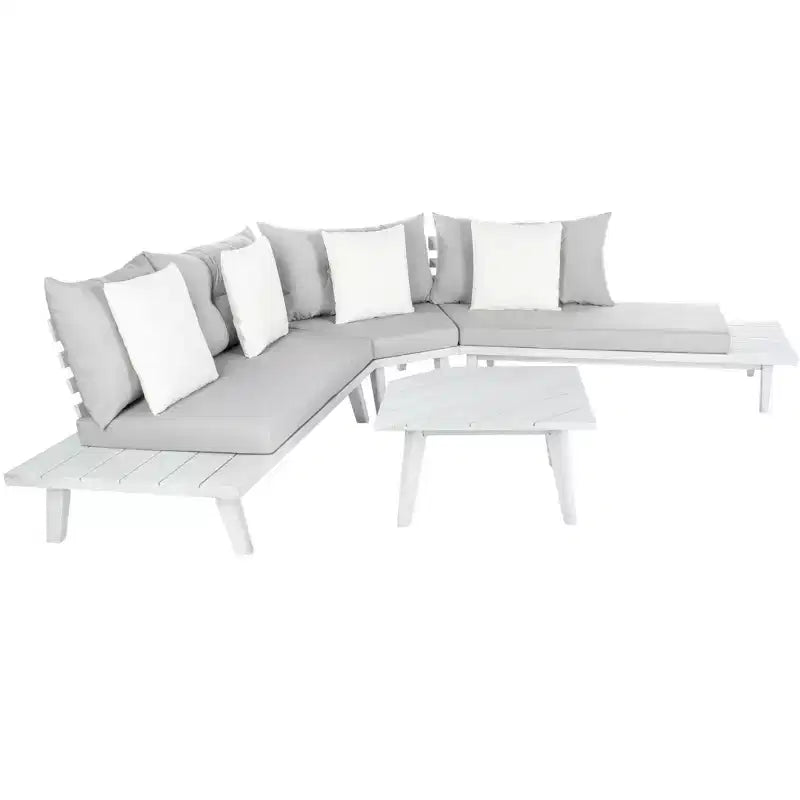 Lansen 4 Piece Corner Living Set - Indoor/Outdoor - PAT7055 - Safavieh