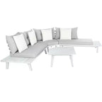 Lansen 4 Piece Corner Living Set - Indoor/Outdoor - PAT7055 - Safavieh