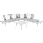 Lansen 4 Piece Corner Living Set - Indoor/Outdoor - PAT7055 - Safavieh