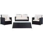 Lorma 4 Piece Living Set - Indoor/Outdoor - PAT7514 - Safavieh